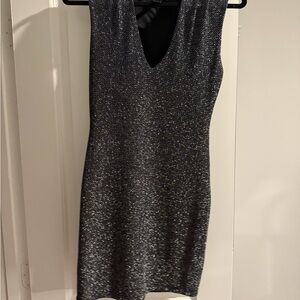 Forever 21 Black and Silver Mini Dress
